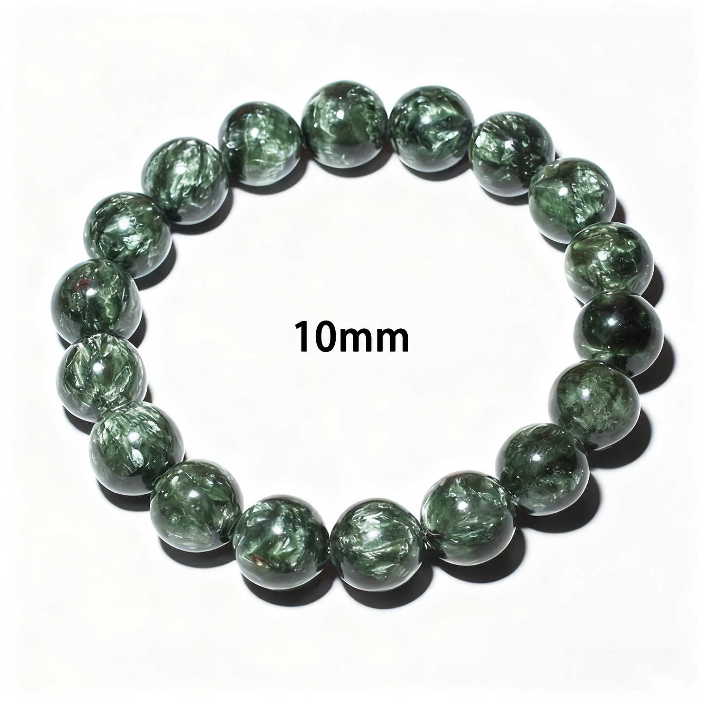 Green Charoite's Emerald Swirl: Growth & Balance Bracelet