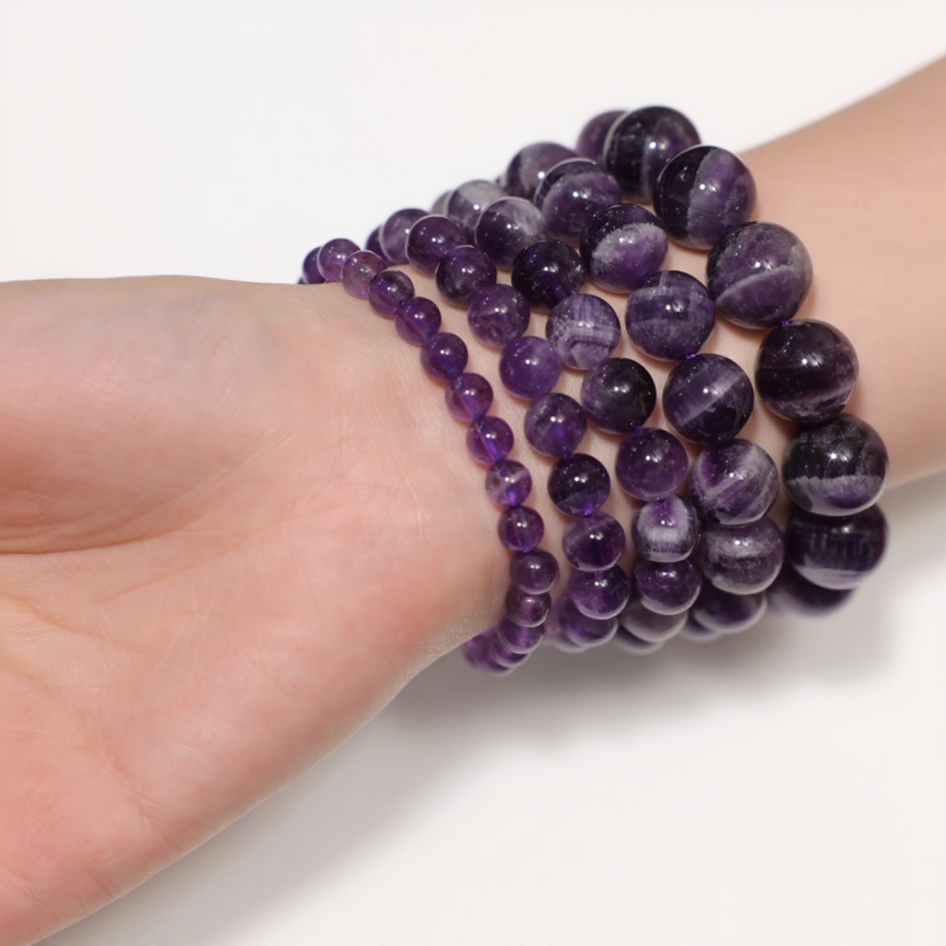 Brazilian Dream Amethyst's Lavender Gleam: Calm & Intuition Bracelet