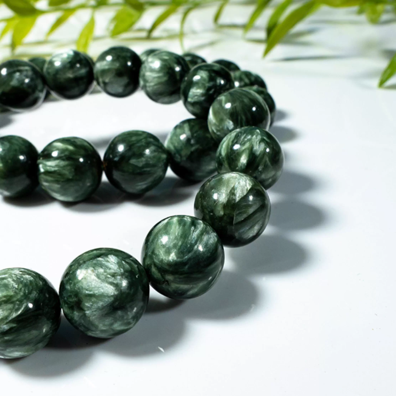 Green Charoite's Emerald Swirl: Growth & Balance Bracelet