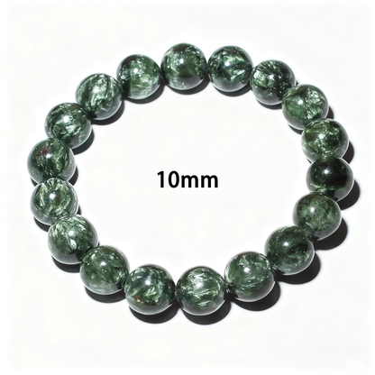 Green Charoite's Emerald Swirl: Growth & Balance Bracelet