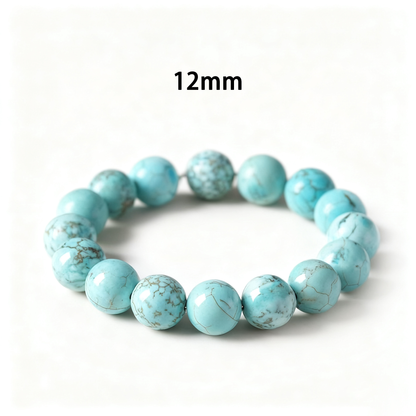 Turquoise's Azure Vein Shield: Calm & Wisdom Bracelet