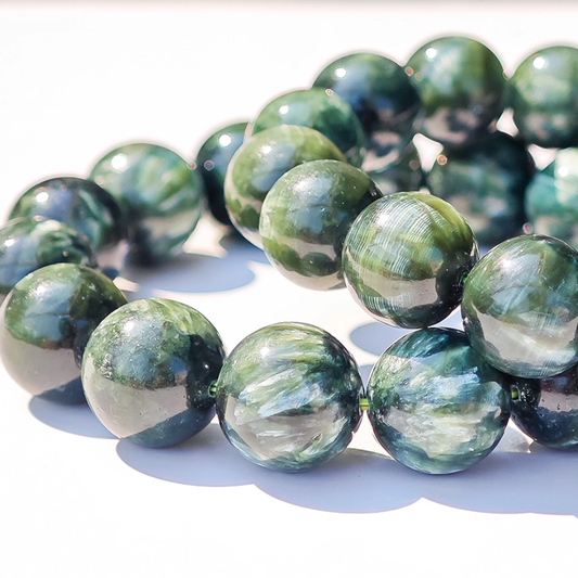 Green Charoite's Emerald Swirl: Growth & Balance Bracelet