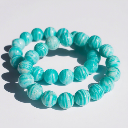 Amazonite Turquoise - Hued Harmony & Confidence Bracelet
