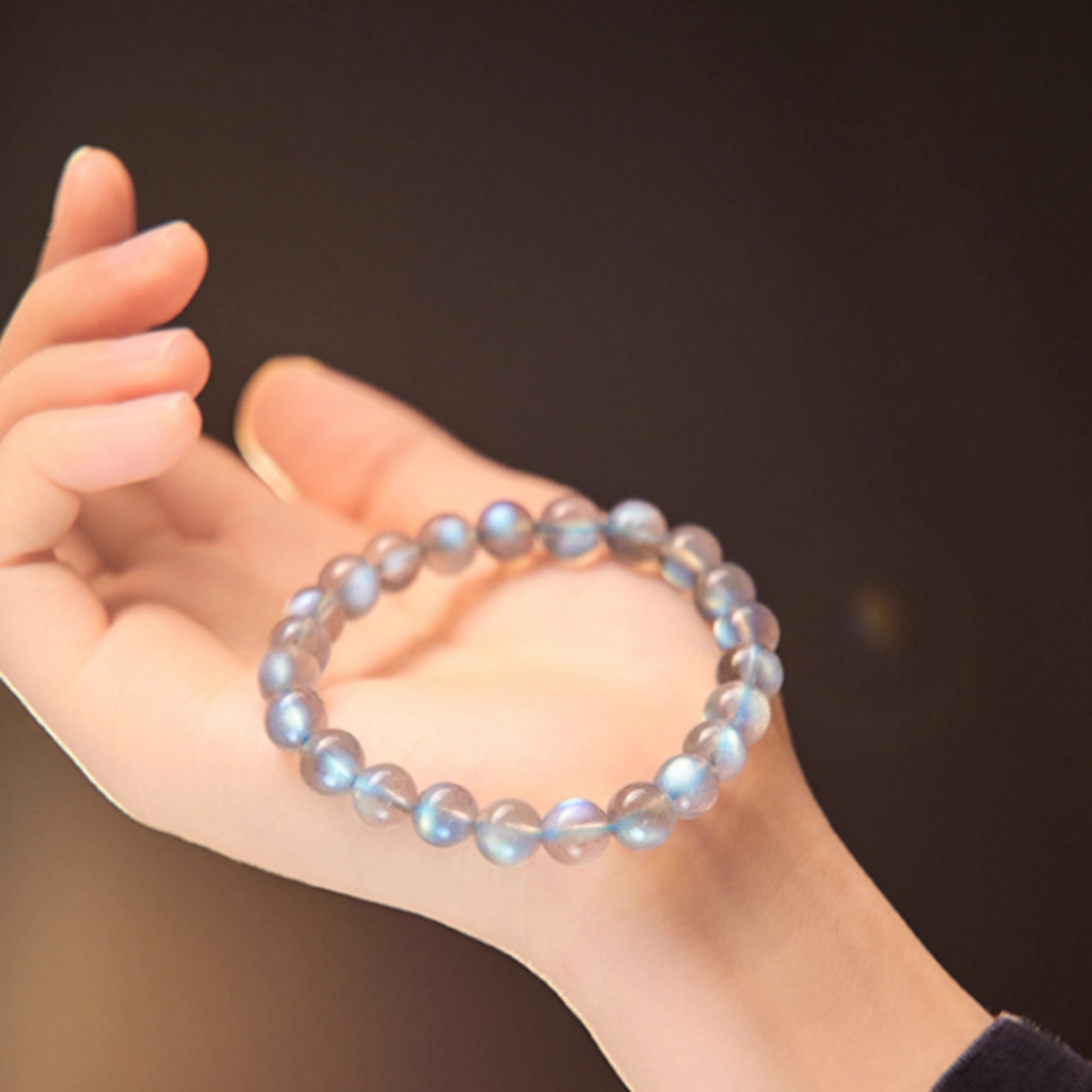 Moonstone's Lunar Glow: Serenity & Intuition Bracelet