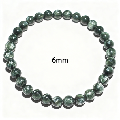 Green Charoite's Emerald Swirl: Growth & Balance Bracelet