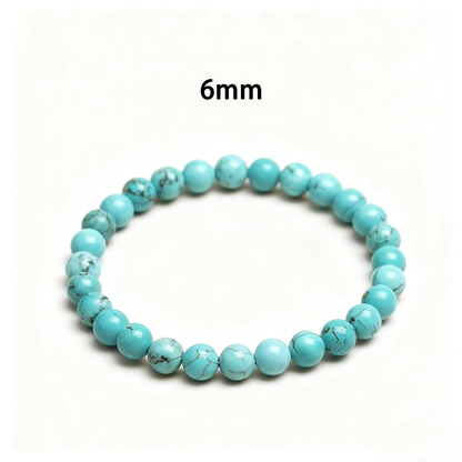 Turquoise's Azure Vein Shield: Calm & Wisdom Bracelet